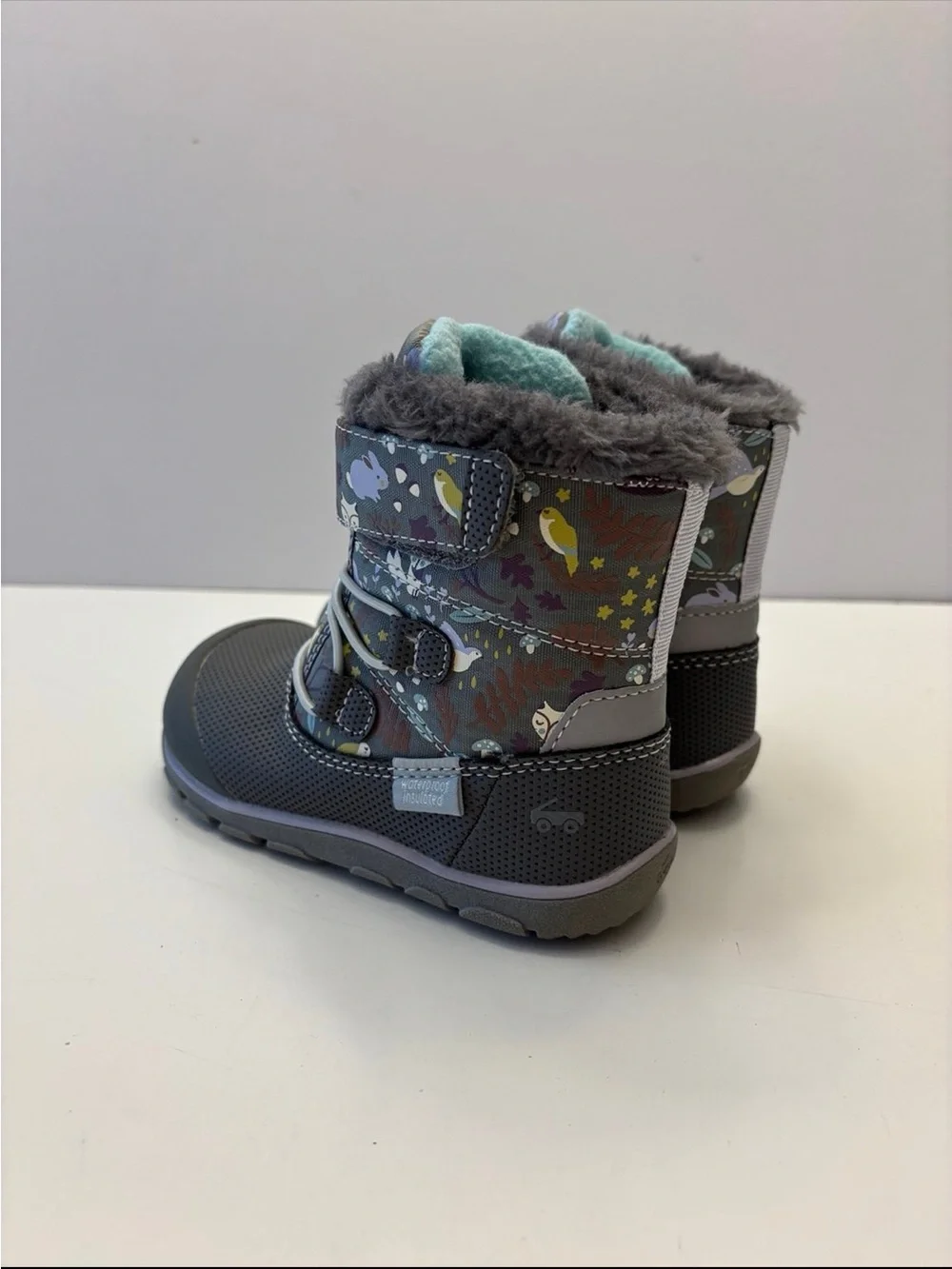See Kai Run Abby II Waterproof Insulated Boots with animal pattern